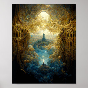 Póster Ethereal Realm Fantasy Art Poster