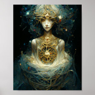 Póster Ethereal Sprite Fantasy Art Poster