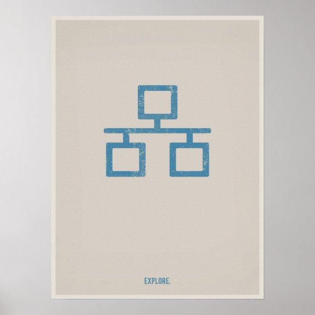 Póster Ethernet minimalistic poster (Frente)