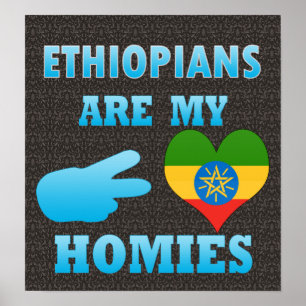 Póster Ethiopians es mi Homies