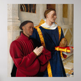 Póster "Etienne Chevalier con San Esteban"