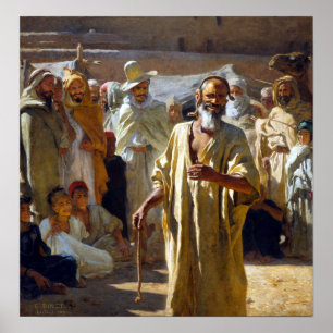 Póster Etienne Dinet The Snake Charmer