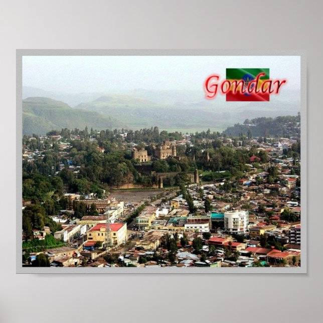 Póster Etiopía - Gondar - (Frente)