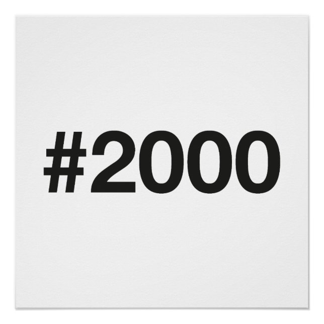 Póster Etiqueta 25 aniversario de cumpleaños 2000 (Anverso)