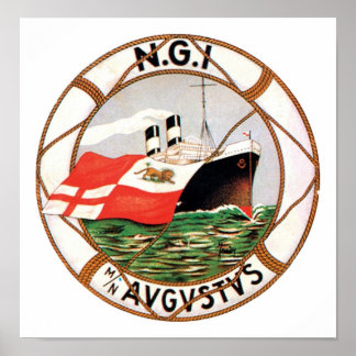 Póster Etiqueta de equipaje NGI Augustus