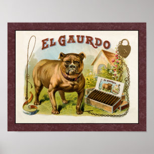 PÓSTER ETIQUETA DE LA CAJA DE CIGAR DE VENTAJA ART