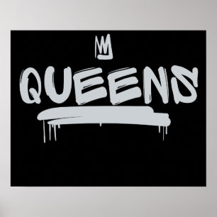 Póster Etiqueta de la pintada del Queens