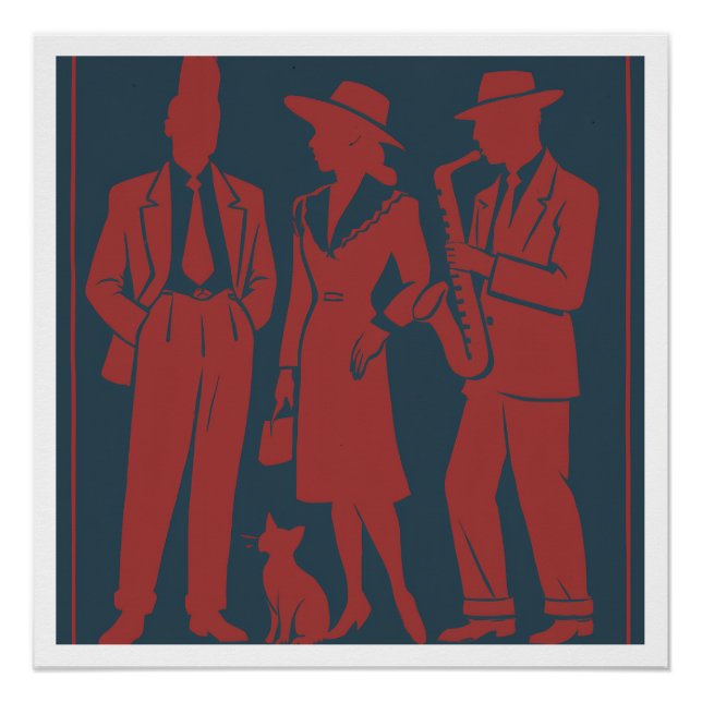 Póster Etiqueta de regalo zazosa (Anverso)