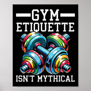 Póster Etiqueta en el gimnasio Entrenamiento Fisicocultur