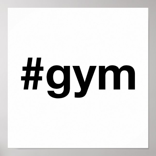 Póster Etiqueta GYM (Frente)