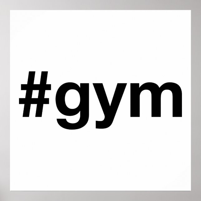 Póster Etiqueta GYM (Frente)