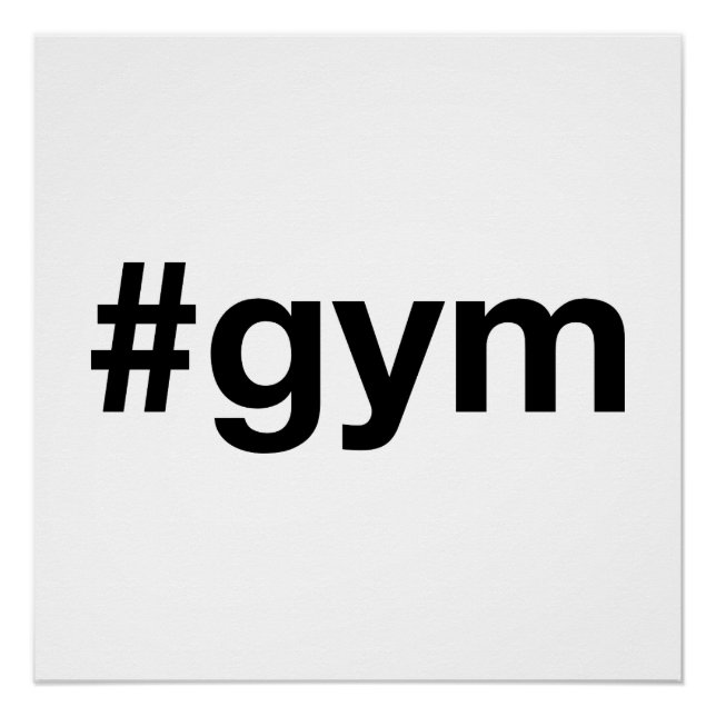 Póster Etiqueta GYM (Anverso)