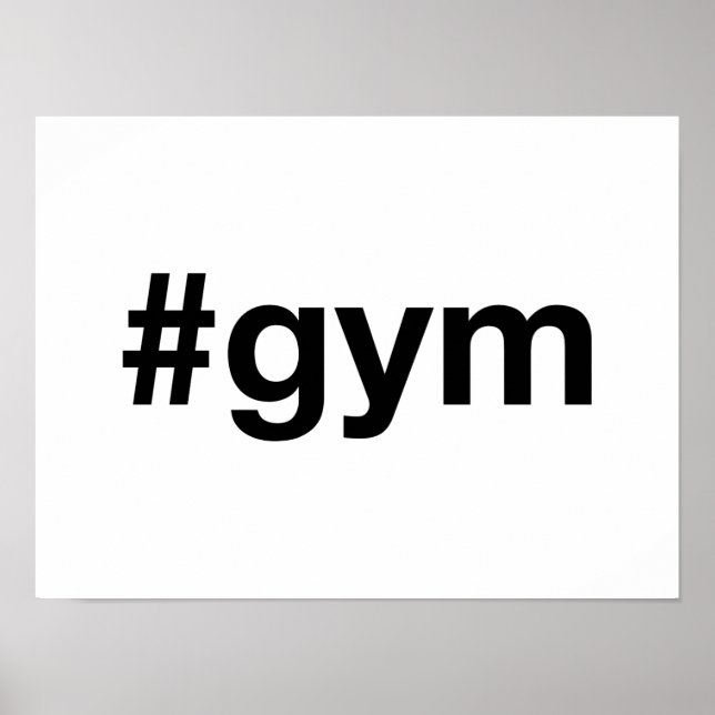 Póster Etiqueta GYM (Frente)