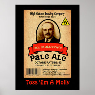 Póster Etiqueta Pale Ale de Molotov