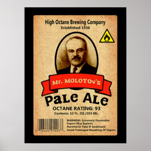 Póster Etiqueta Pale Ale de Molotov