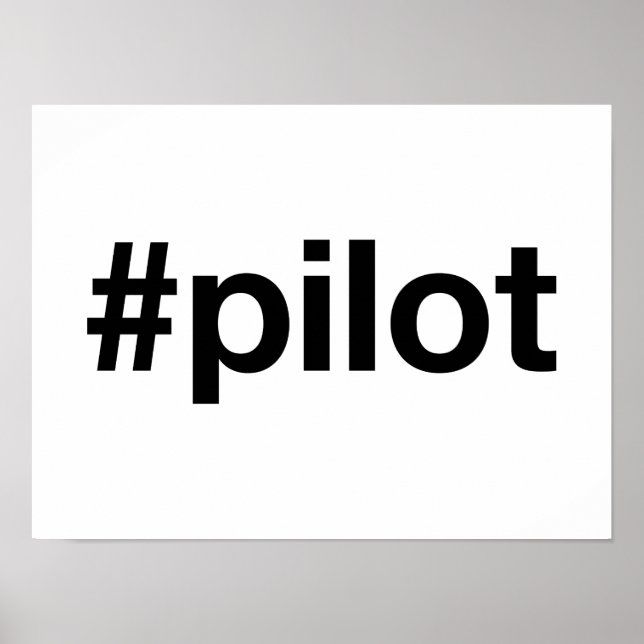 Póster Etiqueta PILOT (Frente)