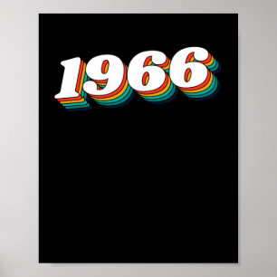 Póster Etiqueta retro de 1966