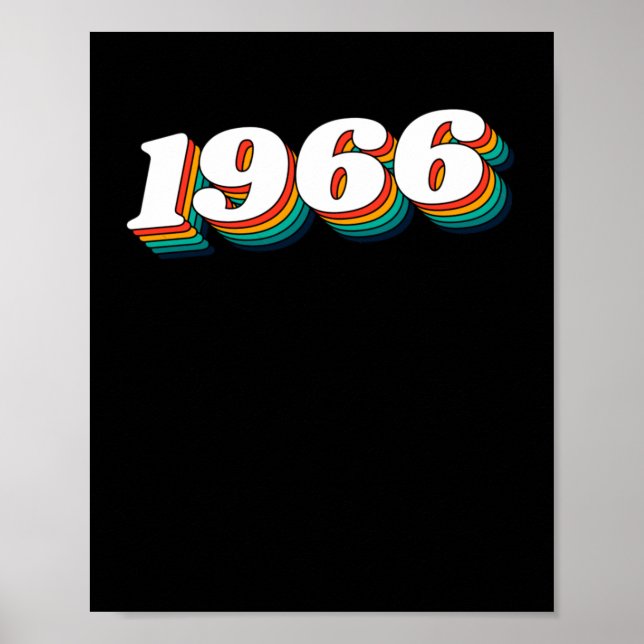 Póster Etiqueta retro de 1966 (Frente)