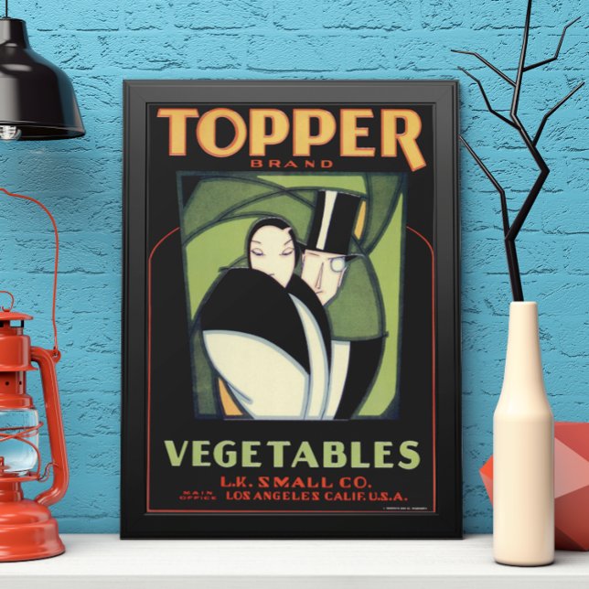 Póster Etiqueta Vegetable de topper, romance Art Déco (Subido por el creador)