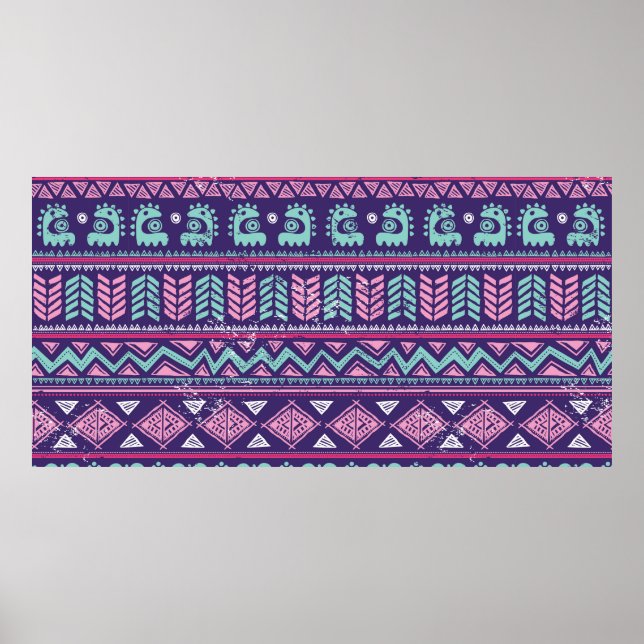Póster Etnia tribal sin fisuras (Frente)
