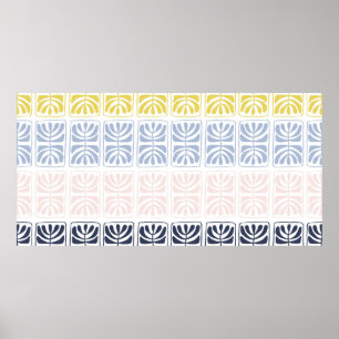 Póster Etnia vintage sin costura