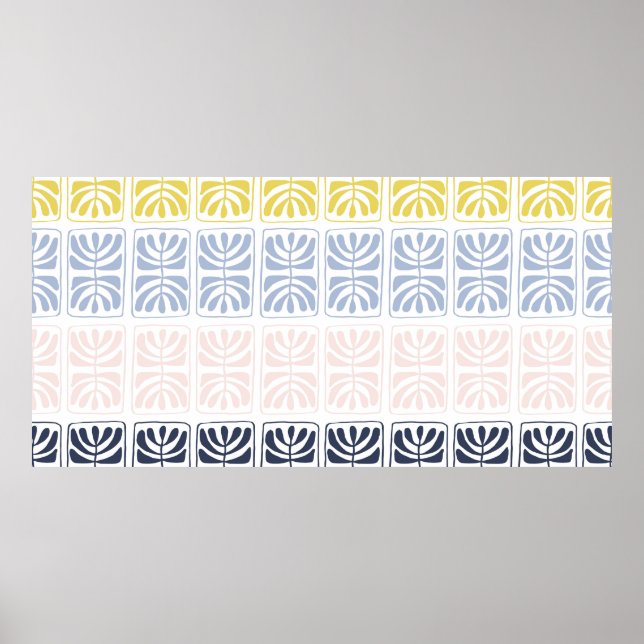 Póster Etnia vintage sin costura (Frente)