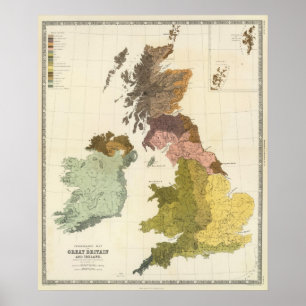 Póster Etnografía, Gt Brit, Irlanda