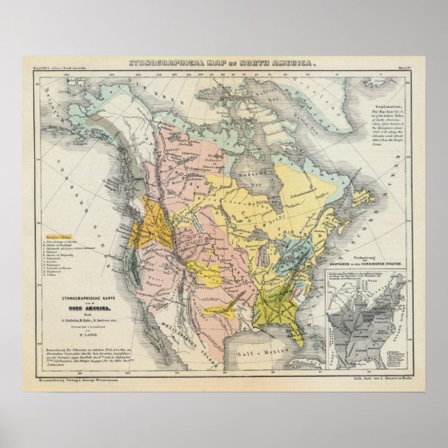 Póster Etnografías de América del Norte (Frente)