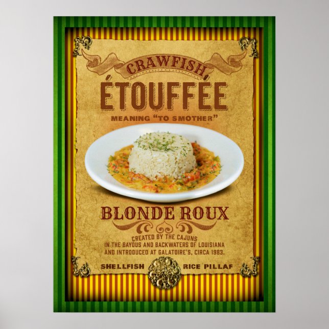 Póster Etouffee New Orleans Cajun Poster (Frente)