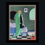 Póster Ettore Tito Pochoir Art Deco<br><div class="desc">Ettore Tito,  Art Deco,  Print- Uno de los cuatres proverbios Par Tito "mano en bolsillo"</div>