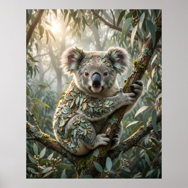 Póster Eucalipto Calma Koala (Frente)