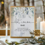 Póster Eucalipto Invierno Poster de la barra de cacao cal<br><div class="desc">Navidades de invierno burbuja Poster de bar de cacao caliente. Decoración de la mesa de la ducha de novia. Elementos coincidentes disponibles.</div>