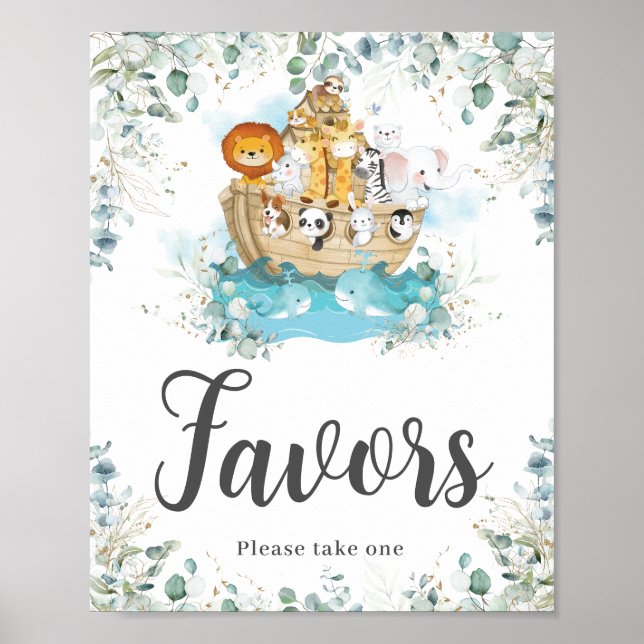 Póster Eucaliptos de Noé favorecen el cumpleaños (Frente)