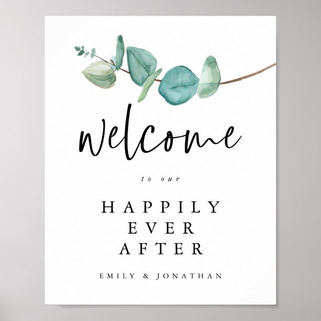 Póster Eucalyptus Bienvenidos a la Historia de la Felicid (Frente)