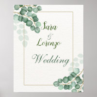 Eucalyptus Boda Poster Vegetación acuática