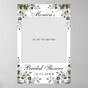 Póster Eucalyptus Bridal Shower Photo Prop Poster