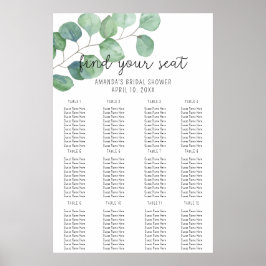 Póster Eucalyptus - Cartel de espuma de la tabla de asien