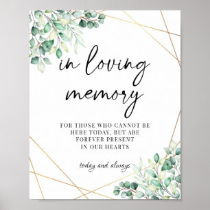 Póster Eucalyptus De Verdor En Boda De Memoria Amante