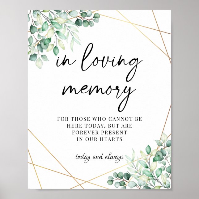 Póster Eucalyptus De Verdor En Boda De Memoria Amante (Frente)