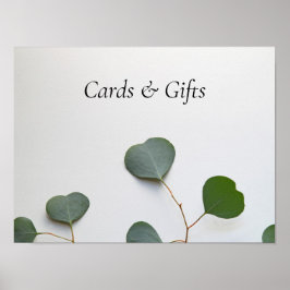 Póster Eucalyptus deja el signo vertical