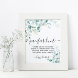 Póster Eucalyptus deja la vegetación Pacificador Rótulo d