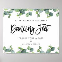 Eucalyptus Deja Poster Boda Flip Flops