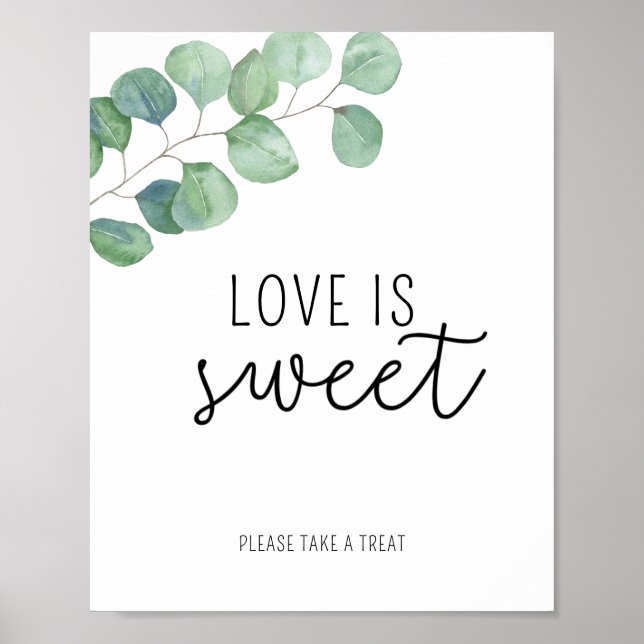 Póster Eucalyptus - El amor es dulce, toma un poster (Frente)