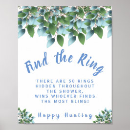 Póster Eucalyptus encuentra el Rótulo de juego Ring Brida