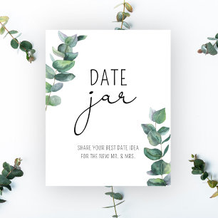 Póster Eucalyptus festeja ideas de noche. Juego de novias