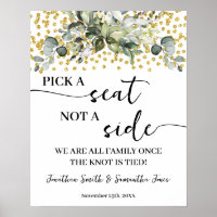 Eucalyptus Gold Elegir un asiento no un Boda later