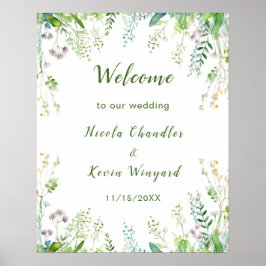 Póster Eucalyptus Greenery deja Boda