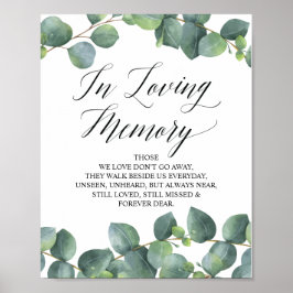 Póster Eucalyptus Greenery In Lolove Memory Memorial Rótu