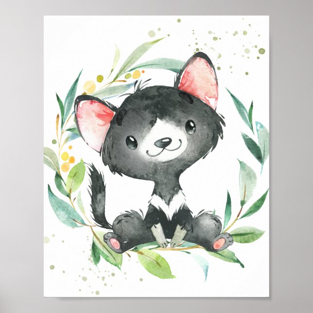 Póster Eucalyptus Greenery Kids Wall Art (Frente)