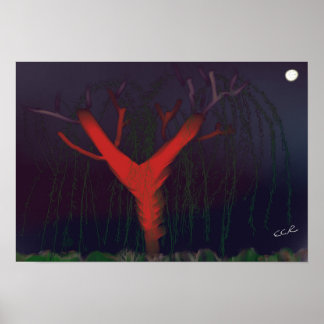 Póster Eucalyptus Midnight Poster, impressionist art.